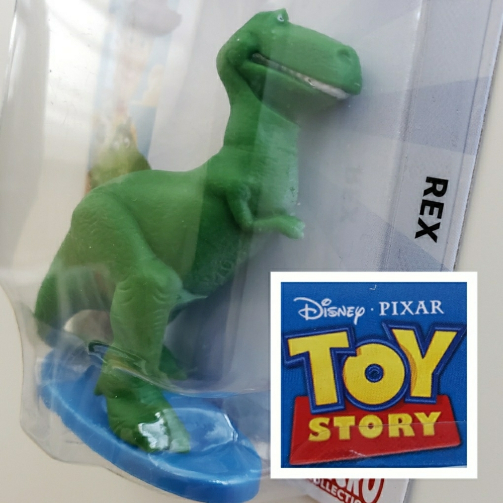 NEW Disney Pixar Toy Story T-Rex Green Dinosaur Action Figure Mattel Micro Colle
